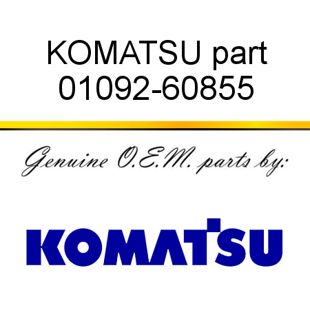 KOMATSU part 01092-60855