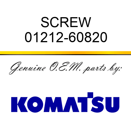 SCREW 01212-60820