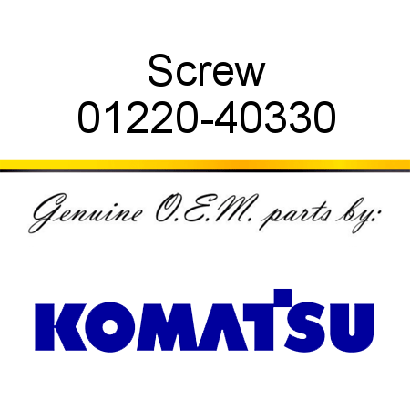 Screw 01220-40330