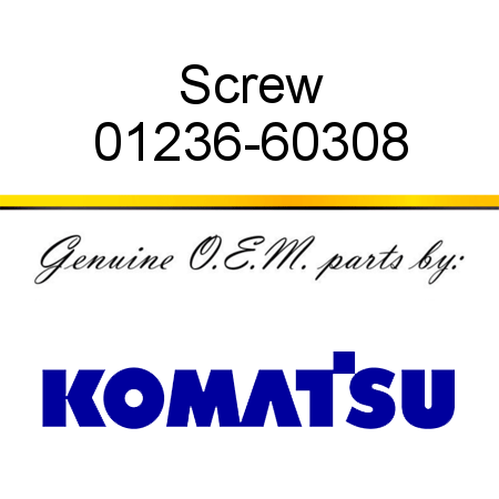 Screw 01236-60308