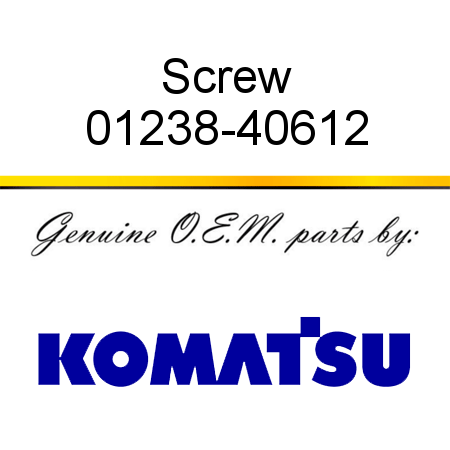 Screw 01238-40612