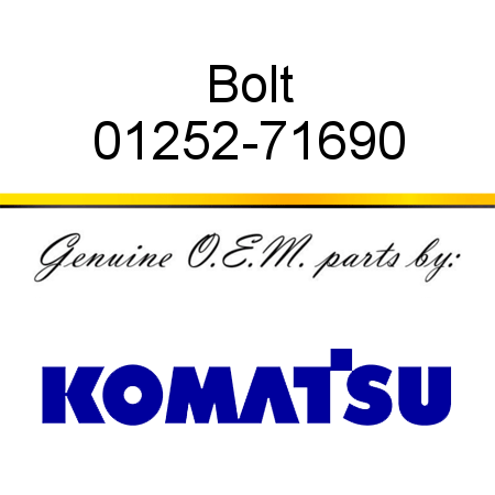 Bolt 01252-71690