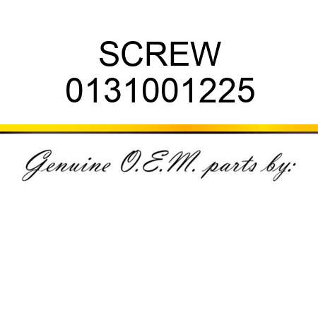 SCREW 0131001225