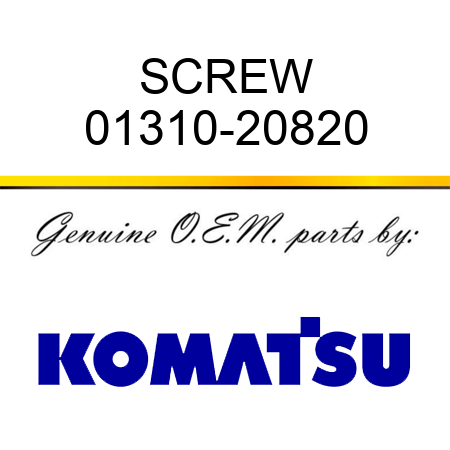 SCREW 01310-20820