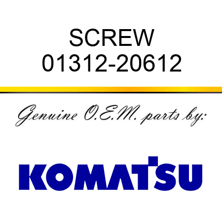 SCREW 01312-20612