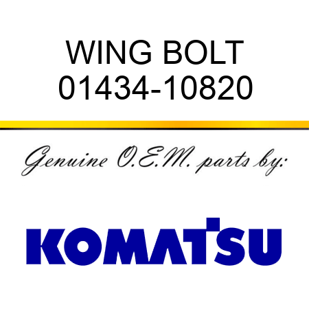 WING BOLT 01434-10820