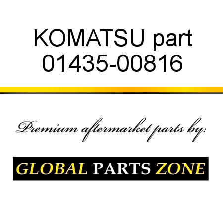 KOMATSU part 01435-00816