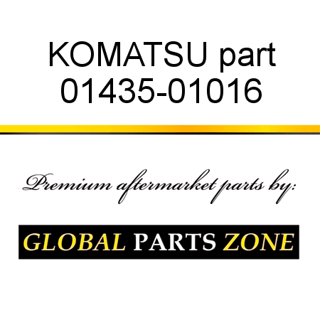 KOMATSU part 01435-01016