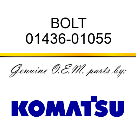 BOLT 01436-01055