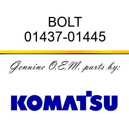 BOLT 01437-01445