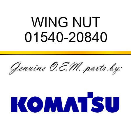 WING NUT 01540-20840