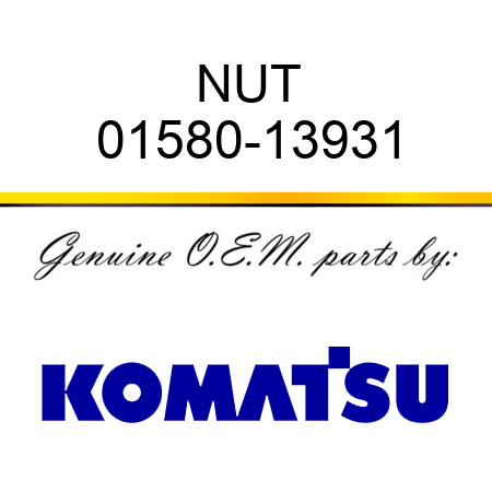 NUT 01580-13931