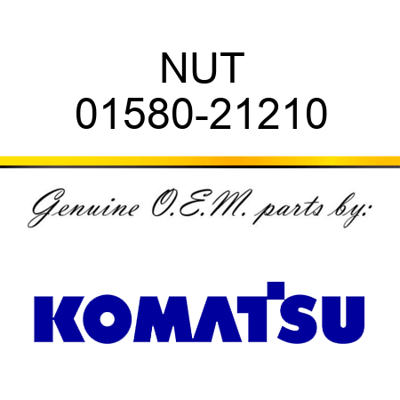 NUT 01580-21210