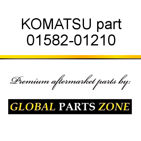 KOMATSU part 01582-01210