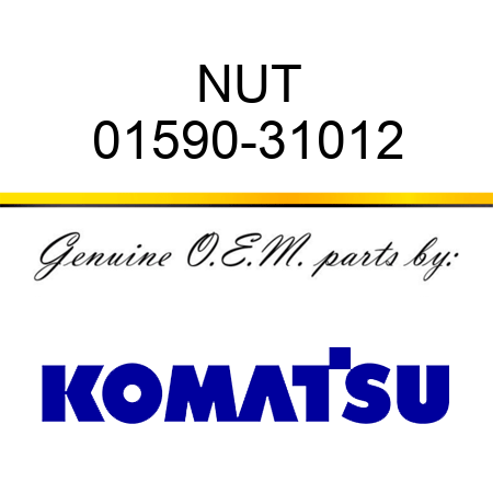 NUT 01590-31012