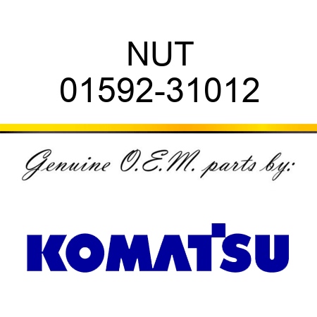 NUT 01592-31012