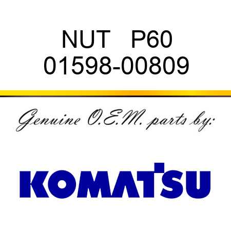 NUT   P60 01598-00809