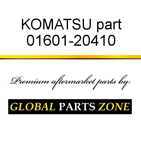 KOMATSU part 01601-20410