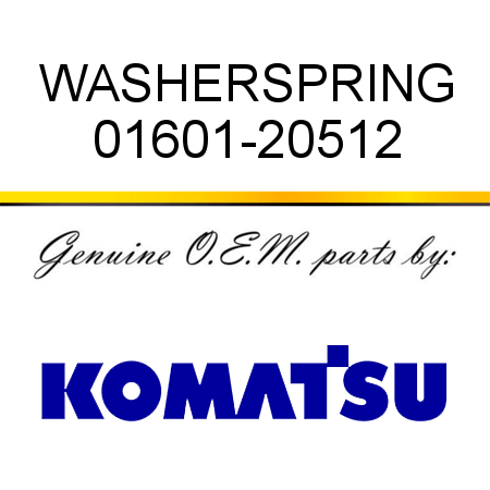 WASHER,SPRING 01601-20512