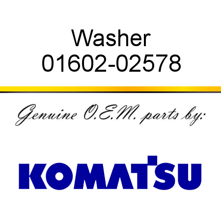 Washer 01602-02578