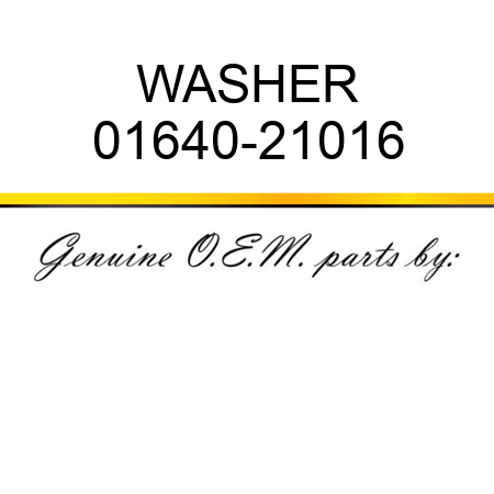 WASHER 01640-21016