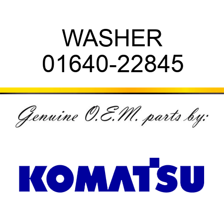 WASHER 01640-22845