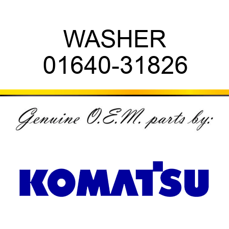 WASHER 01640-31826