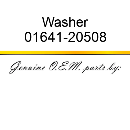 Washer 01641-20508