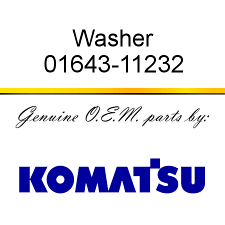 Washer 01643-11232
