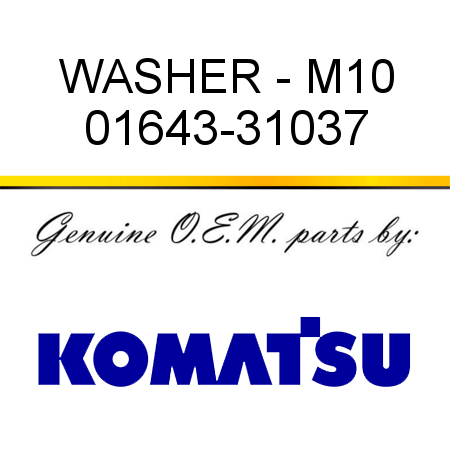 WASHER - M10 01643-31037