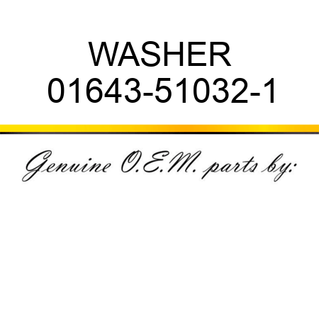 WASHER 01643-51032-1