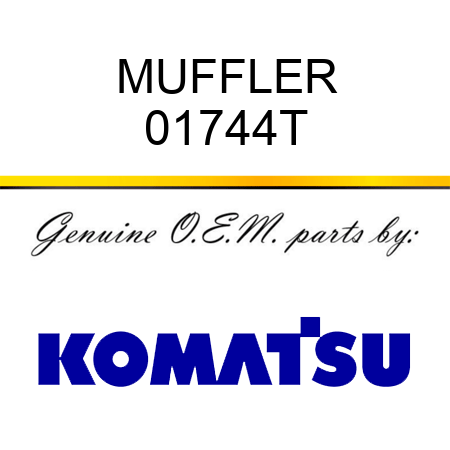 MUFFLER 01744T