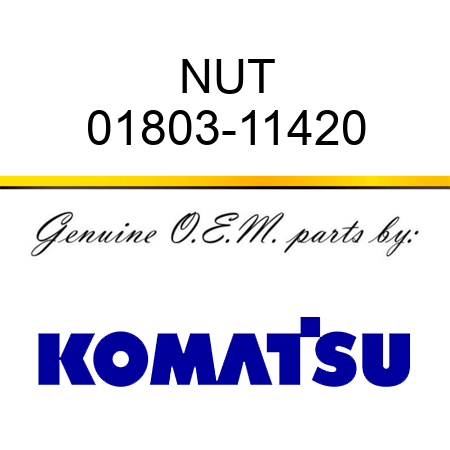 NUT 01803-11420