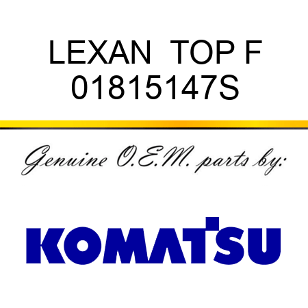 LEXAN  TOP F 01815147S