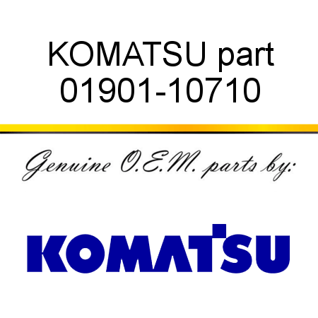 KOMATSU part 01901-10710