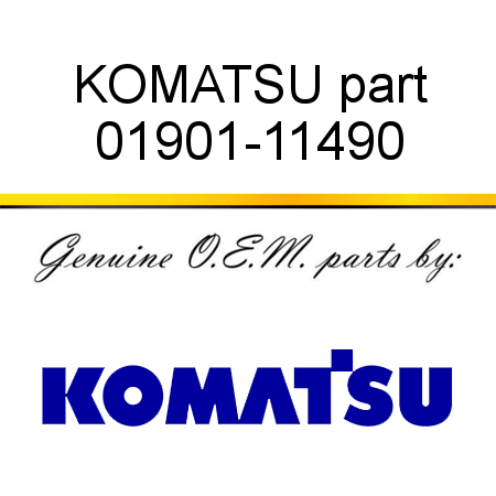 KOMATSU part 01901-11490