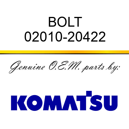 BOLT 02010-20422