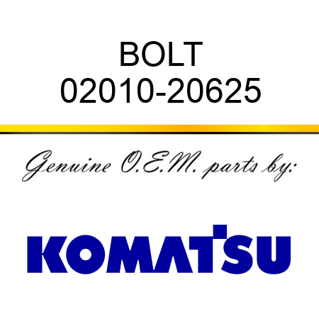 BOLT 02010-20625