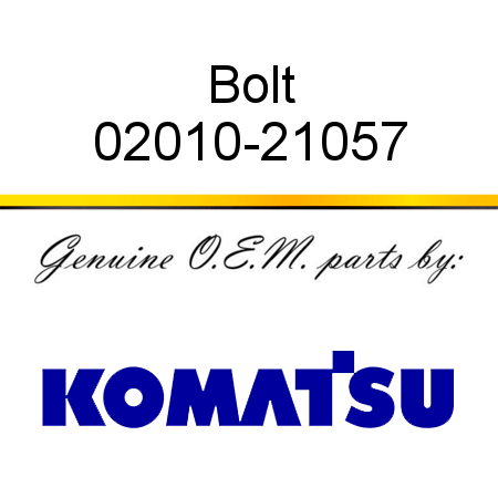 Bolt 02010-21057