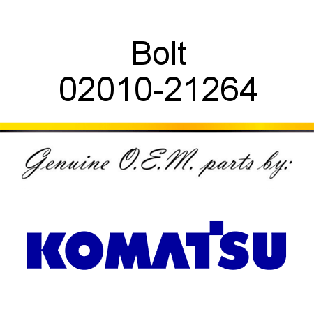 Bolt 02010-21264