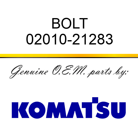 BOLT 02010-21283