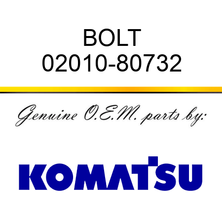 BOLT 02010-80732