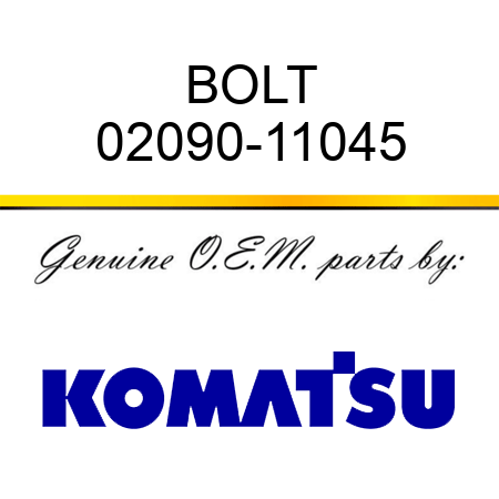 BOLT 02090-11045