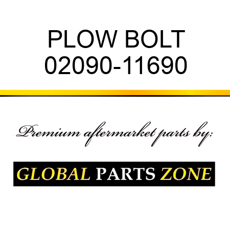 PLOW BOLT 02090-11690