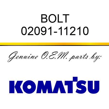 BOLT 02091-11210