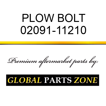 PLOW BOLT 02091-11210