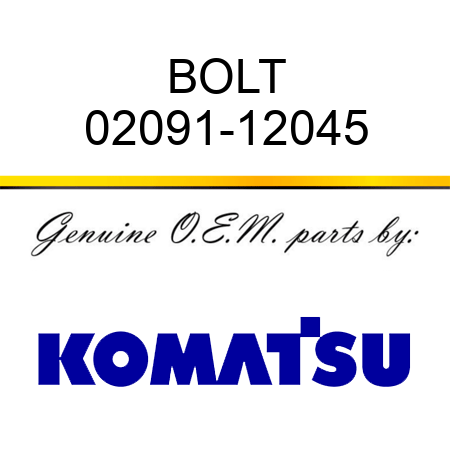 BOLT 02091-12045