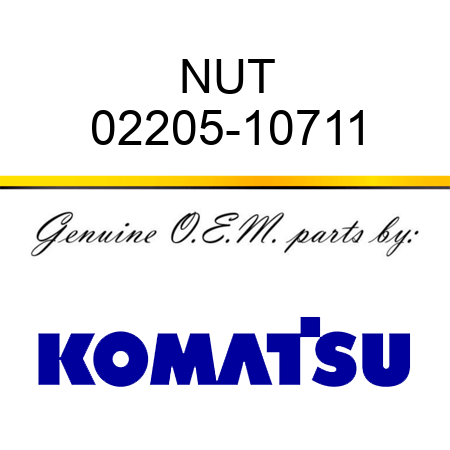 NUT 02205-10711