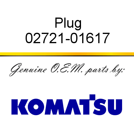 Plug 02721-01617