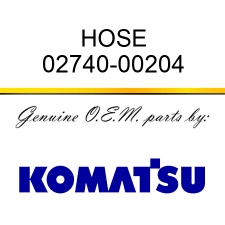 HOSE 02740-00204